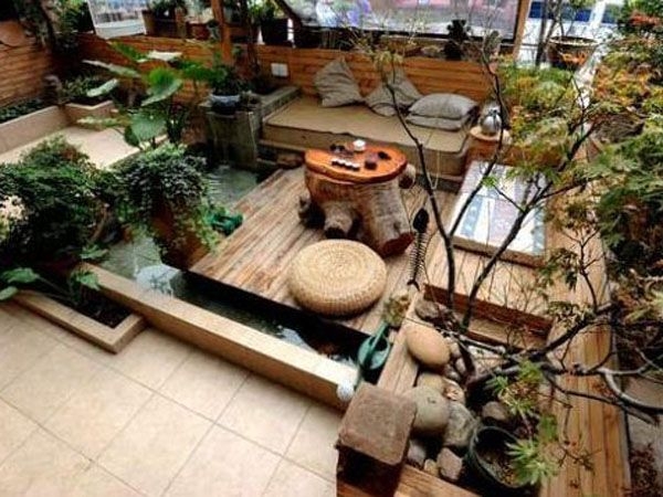 防腐木小院